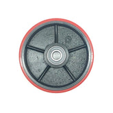 Polyurethane Steer Wheel 180x50x15mm (Red)